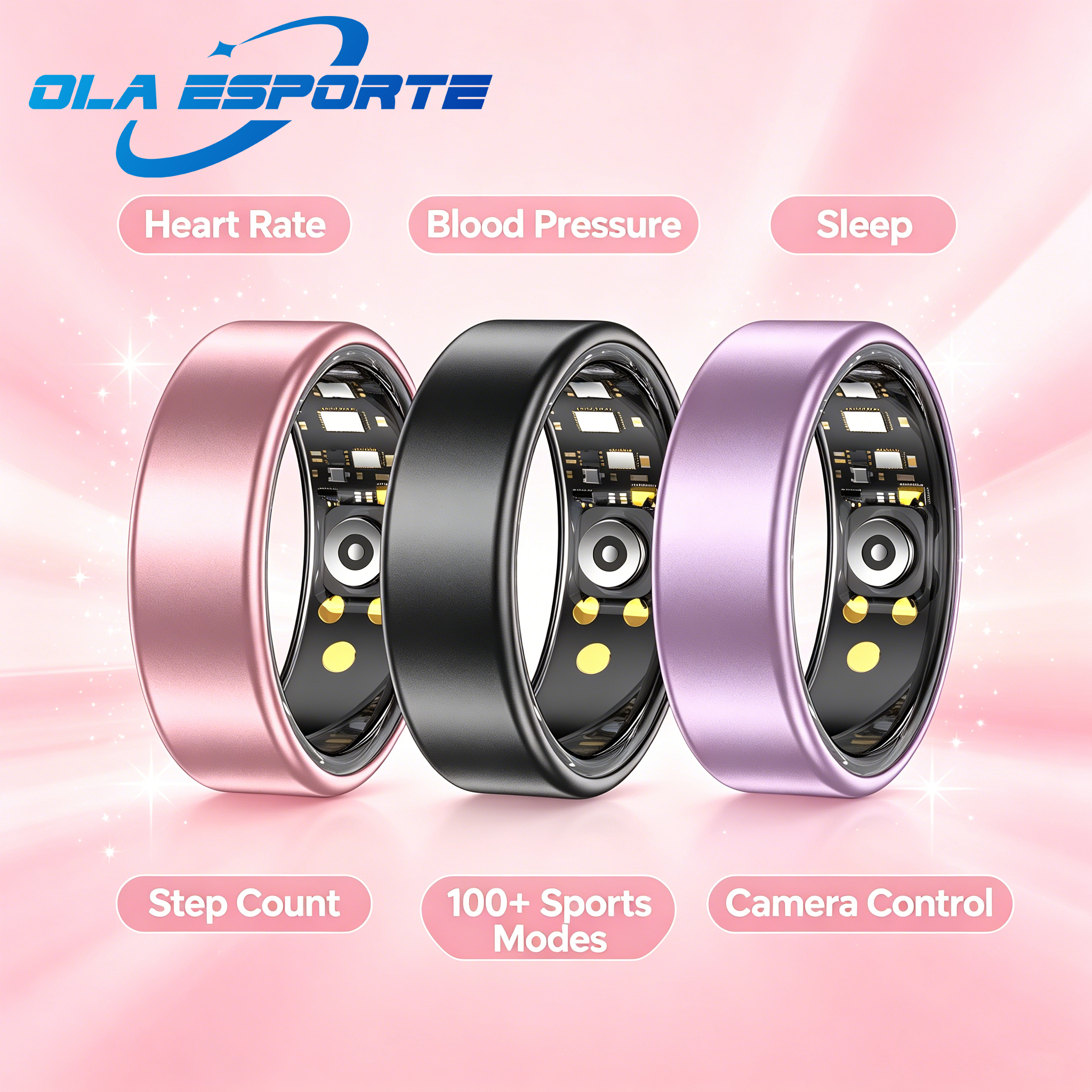 Daith Heart Ring - All Size（6-14） Smart Ring for Women