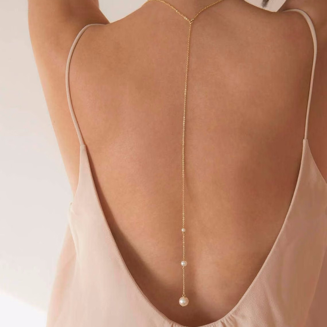 Body Jewelry Charms - Korean Fashion Pearl Chain Choker, Acrylic