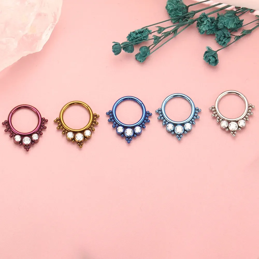 ASTM F136 Titanium Clicker Hig - Body Piercing Quality Jewelry avaliação e preço