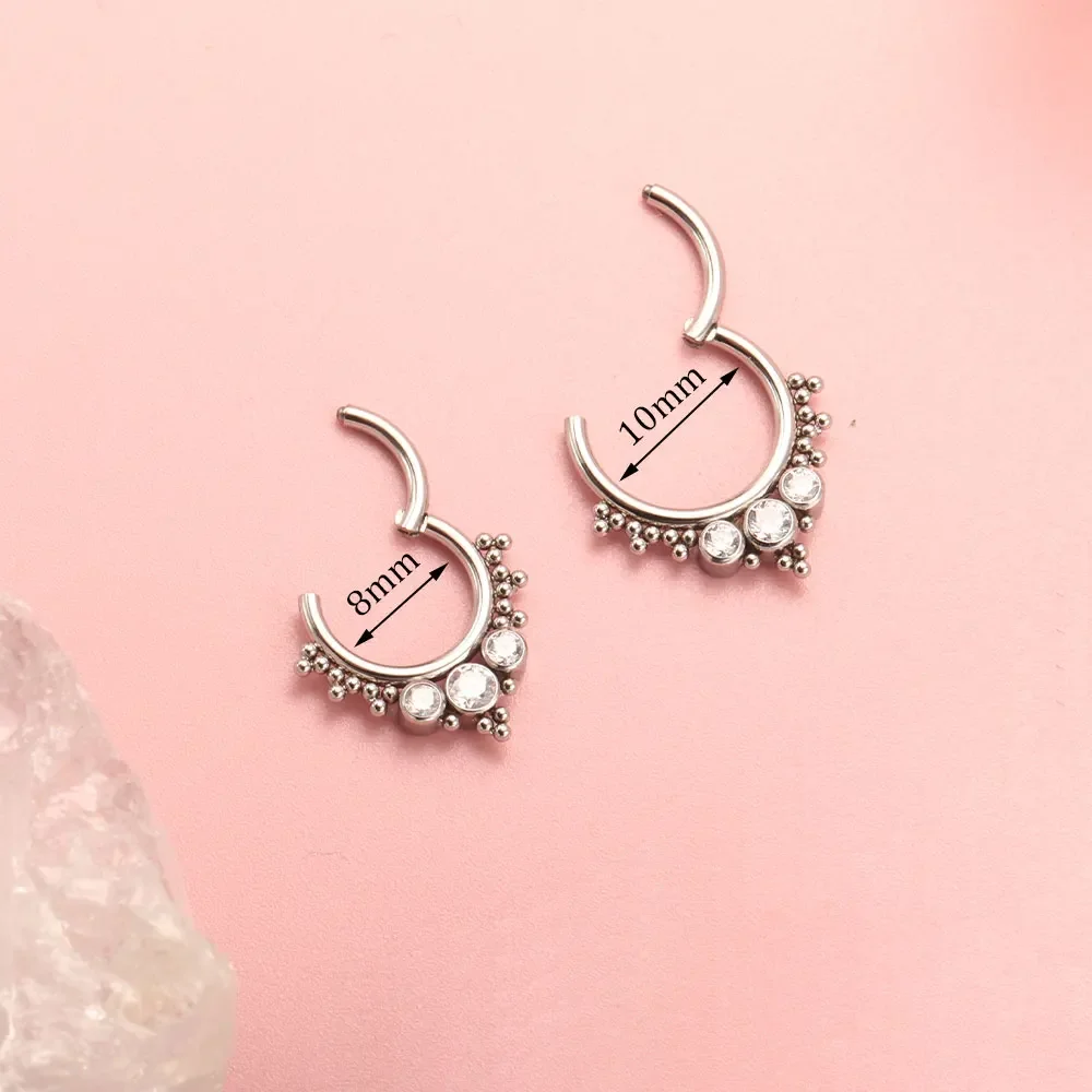 ASTM F136 Titanium Clicker Hig - Body Piercing Quality Jewelry avaliação e preço