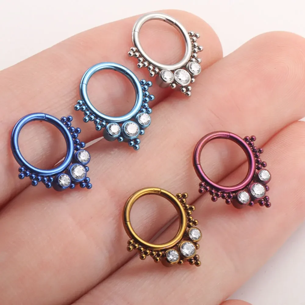 ASTM F136 Titanium Clicker Hig - Body Piercing Quality Jewelry avaliação e preço