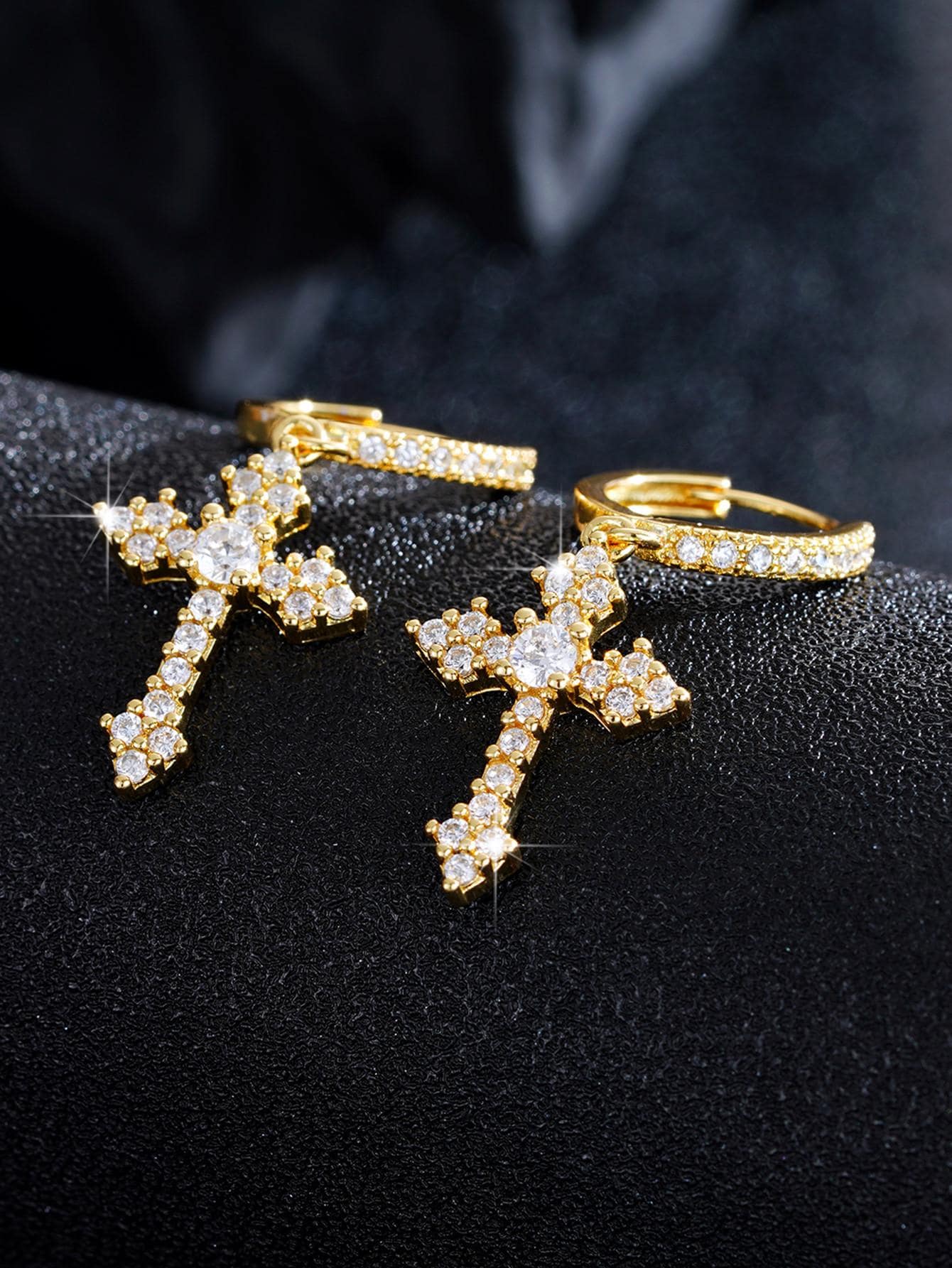 1 Pair Fashion Cubic Zirconia  - Body Jewelry Etc avaliação e preço