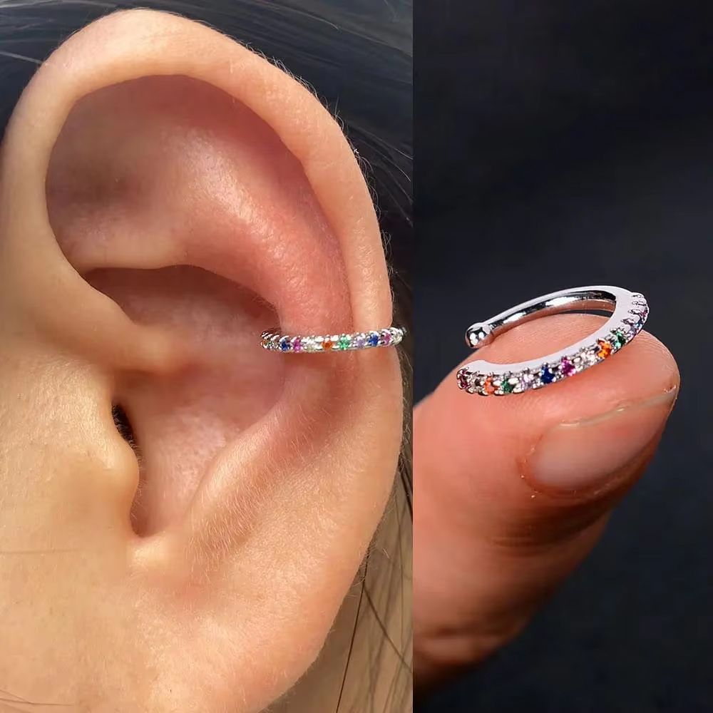 1PC Hot Sale Hollow Geometry E - Helix Cartilage Ring avaliação e preço