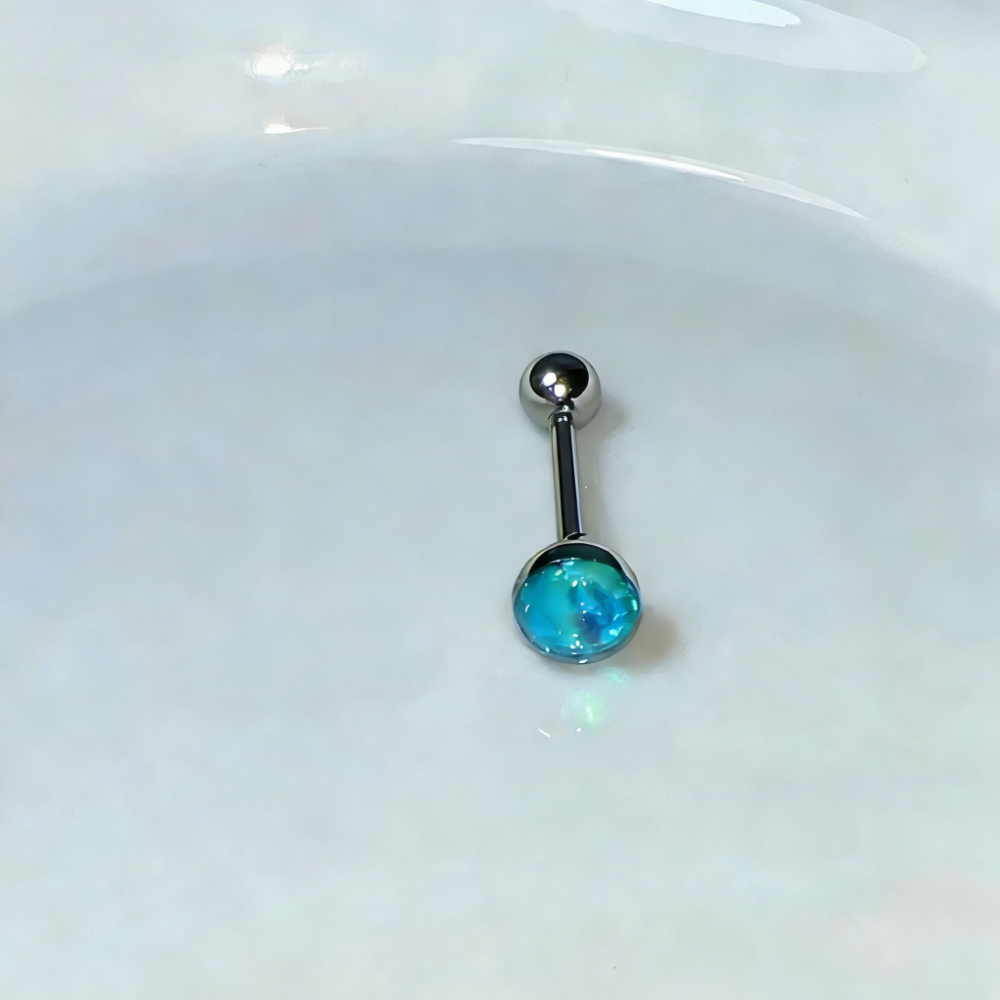 1Pc High-Quality Trendy Blue G - Body Jewelry Quality avaliação e preço