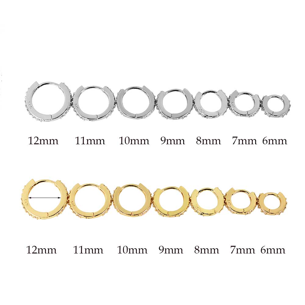 Rainbow CZ Huggies Hoop Earrin - Helix Cartilage Ring avaliação e preço