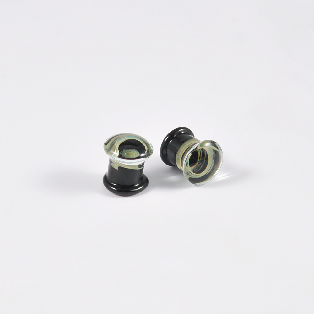 Pair Quality Glass Vortex Ear  - Body Jewelry Quality avaliação e preço