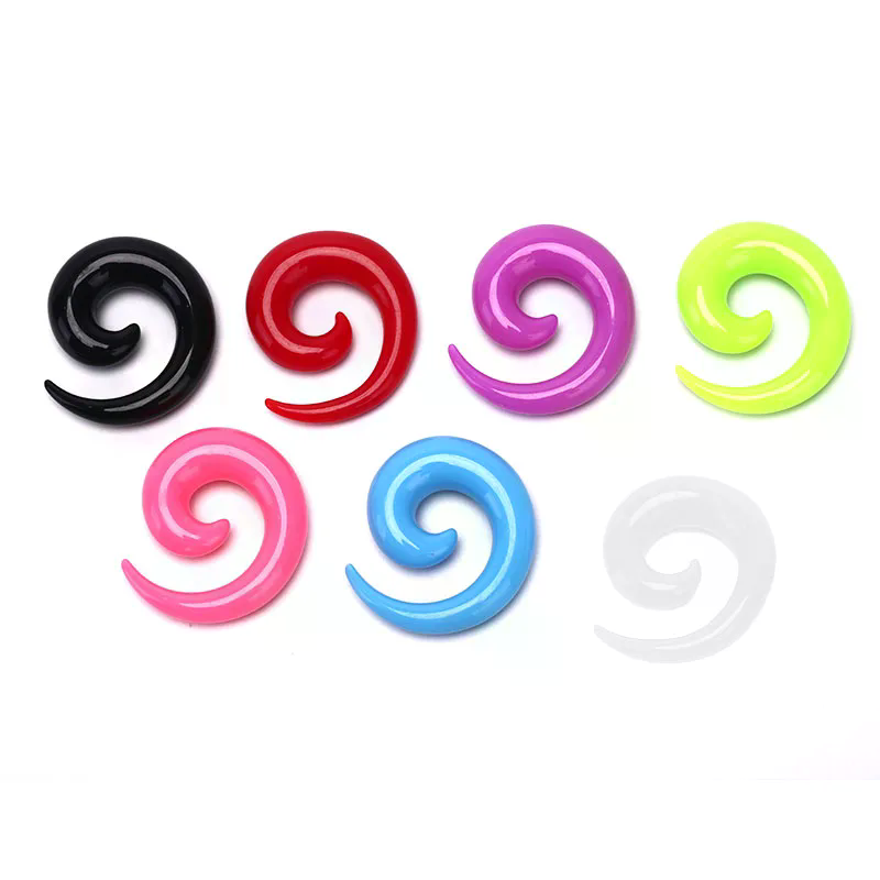 16PCS /set Spiral Taper Flesh  - Body Jewelry Quality avaliação e preço
