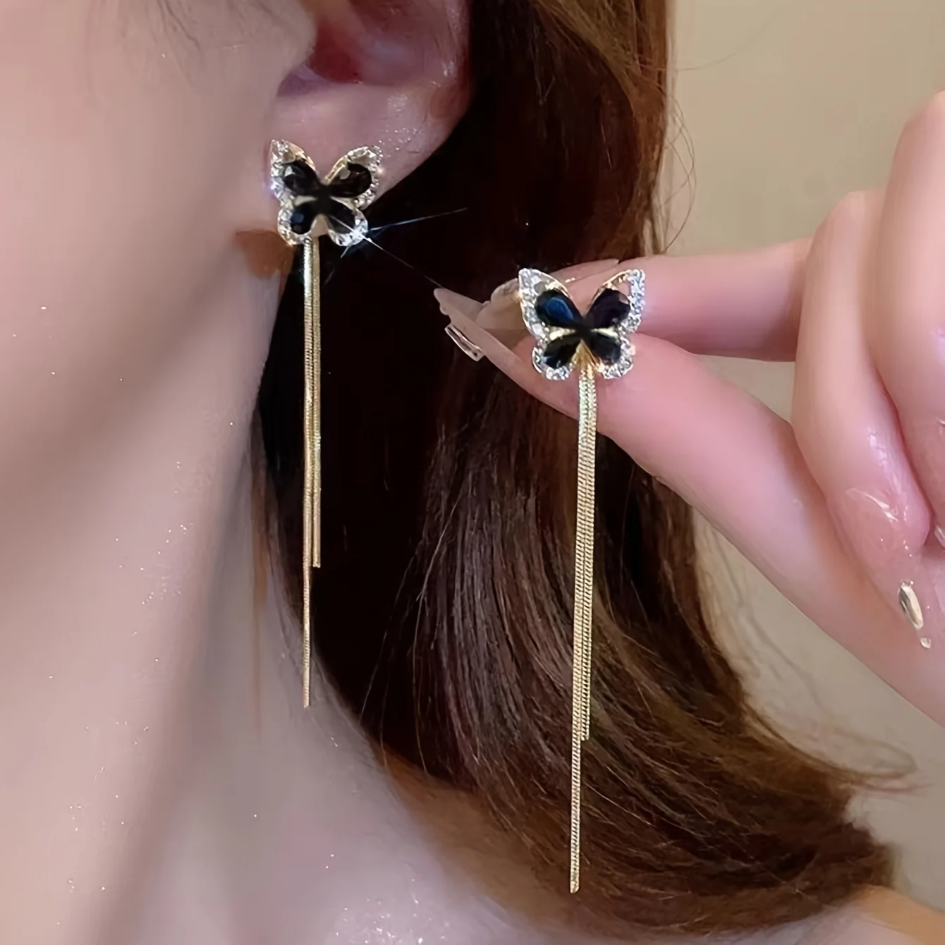 [NEW] A 2pcs, black butterfly  - Body Jewelry Quality avaliação e preço