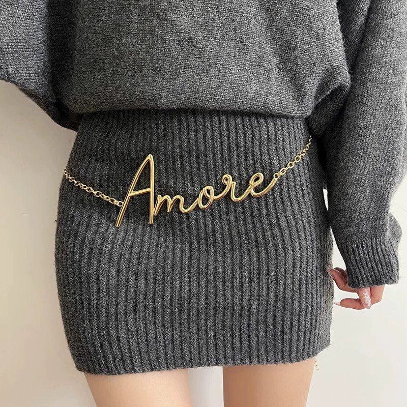2025 New Retro Gold Letter Wai - Body Chain Jewelry avaliação e preço