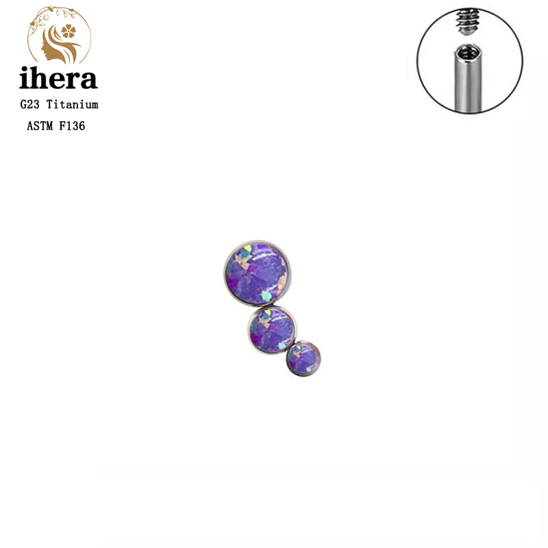 G23 Titanium Round Zircon Flat - Helix Cartilage Ring avaliação e preço