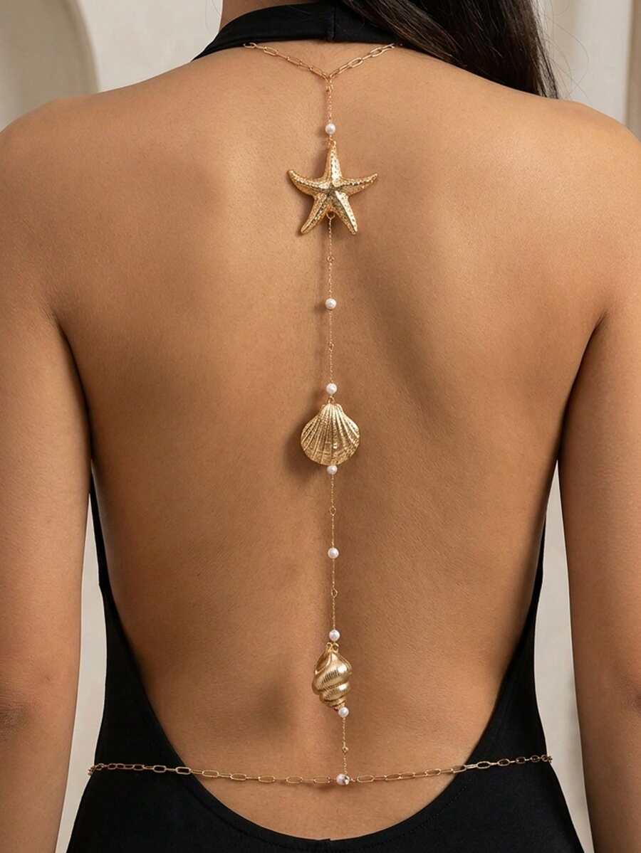 1pc Vacation Style Starfish Se - Body Jewelry Quality avaliação e preço