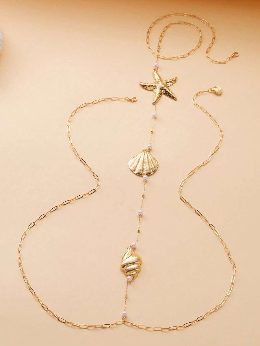 1pc Vacation Style Starfish Se - Body Jewelry Quality avaliação e preço