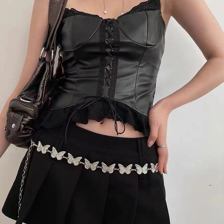 Fashion Butterfly Belt Waist C - Body Jewelry Charms avaliação e preço