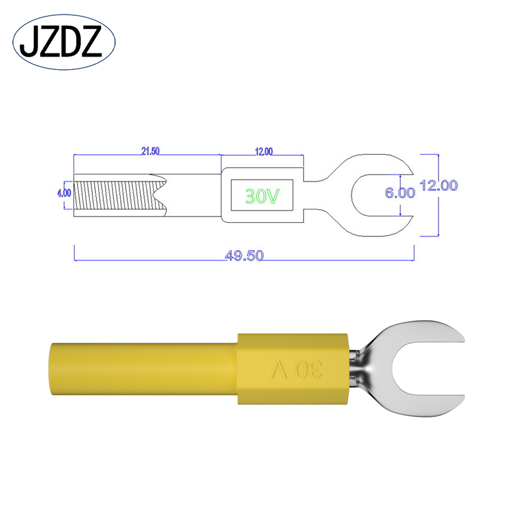 JZDZ 10PCS 6MM Insulated Fork  - Body Jewelry 4 U avaliação e preço