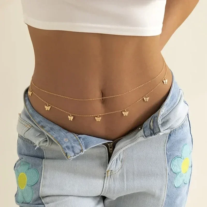 New Charm Sexy Double Layer Bu - Body Jewelry Charms avaliação e preço