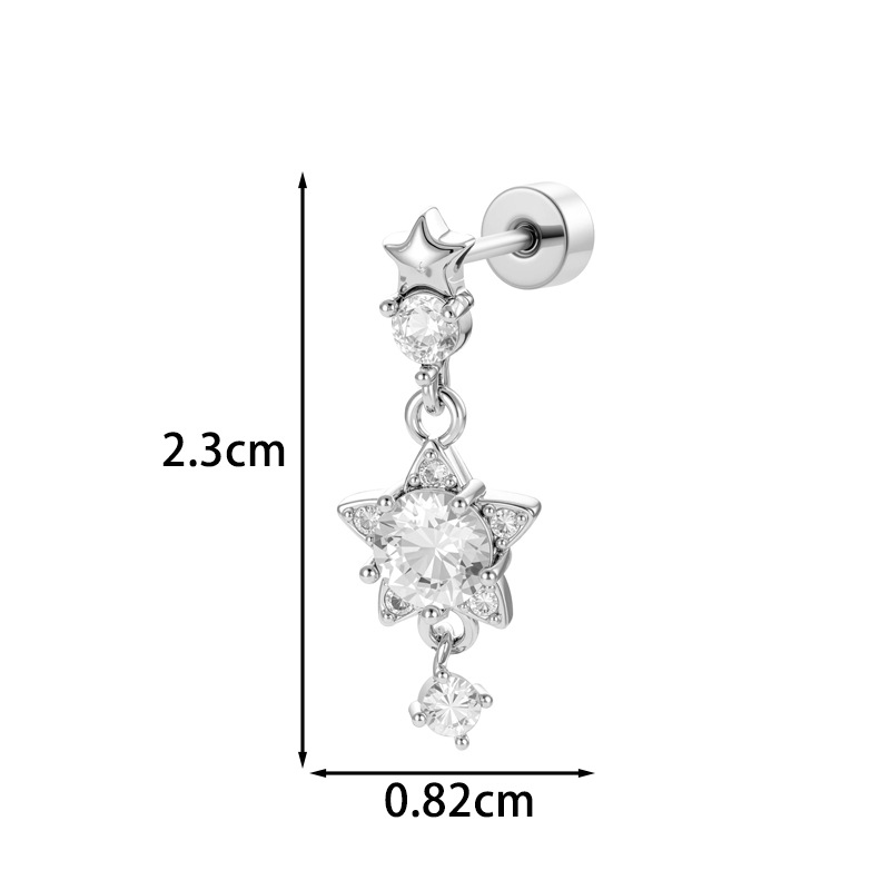 20Guage Stud Earrings for wome - Body Piercing Quality Jewelry avaliação e preço