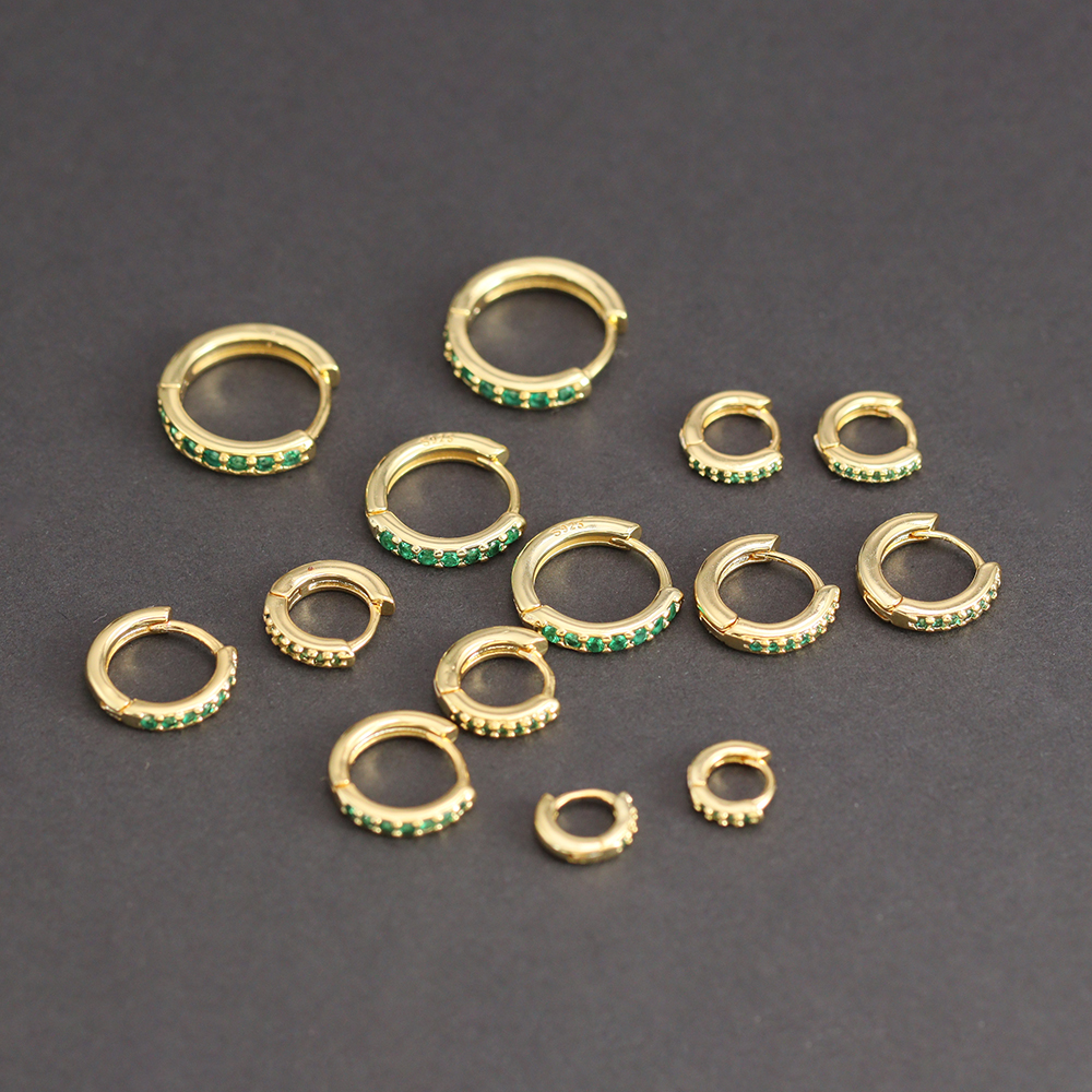 1 Pair Green Little Huggies St - Helix Cartilage Ring avaliação e preço