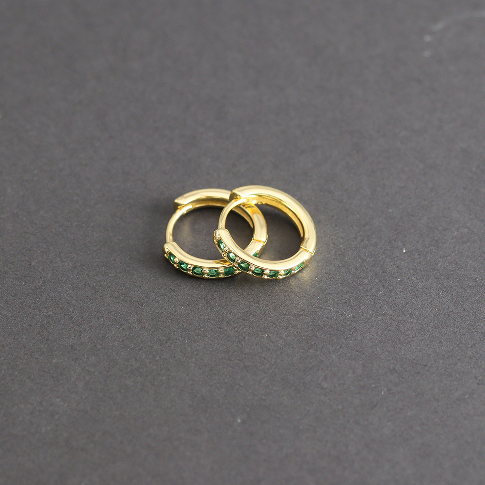 1 Pair Green Little Huggies St - Helix Cartilage Ring avaliação e preço