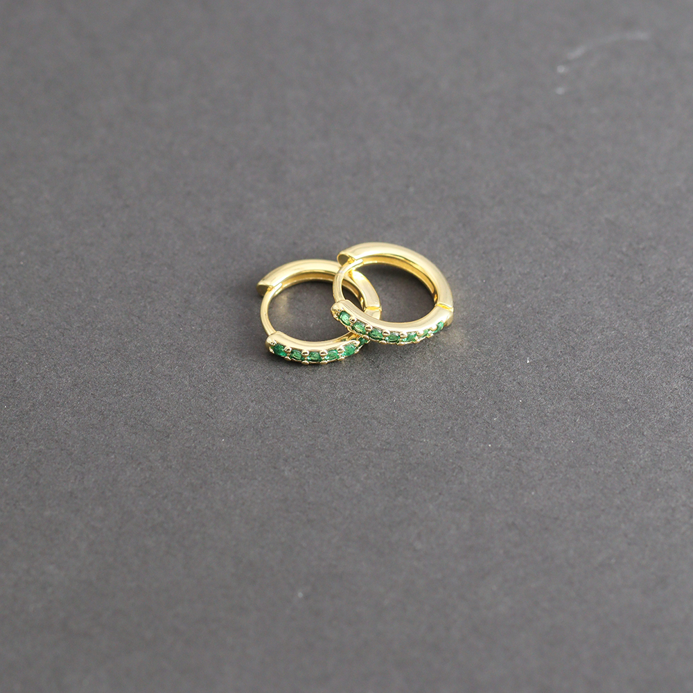 1 Pair Green Little Huggies St - Helix Cartilage Ring avaliação e preço