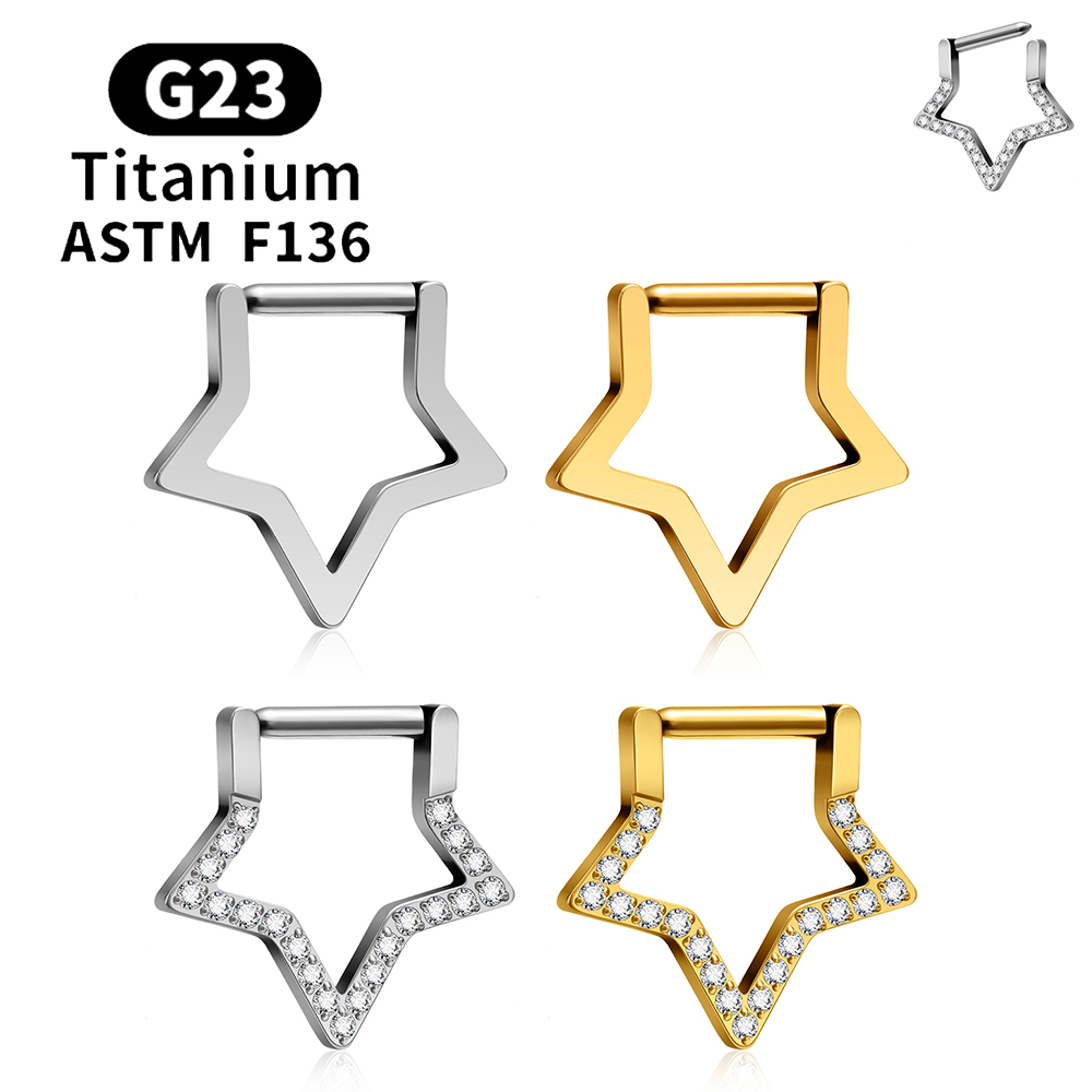 ASTM F136 G23 Titanium Geometr - Helix Cartilage Ring avaliação e preço