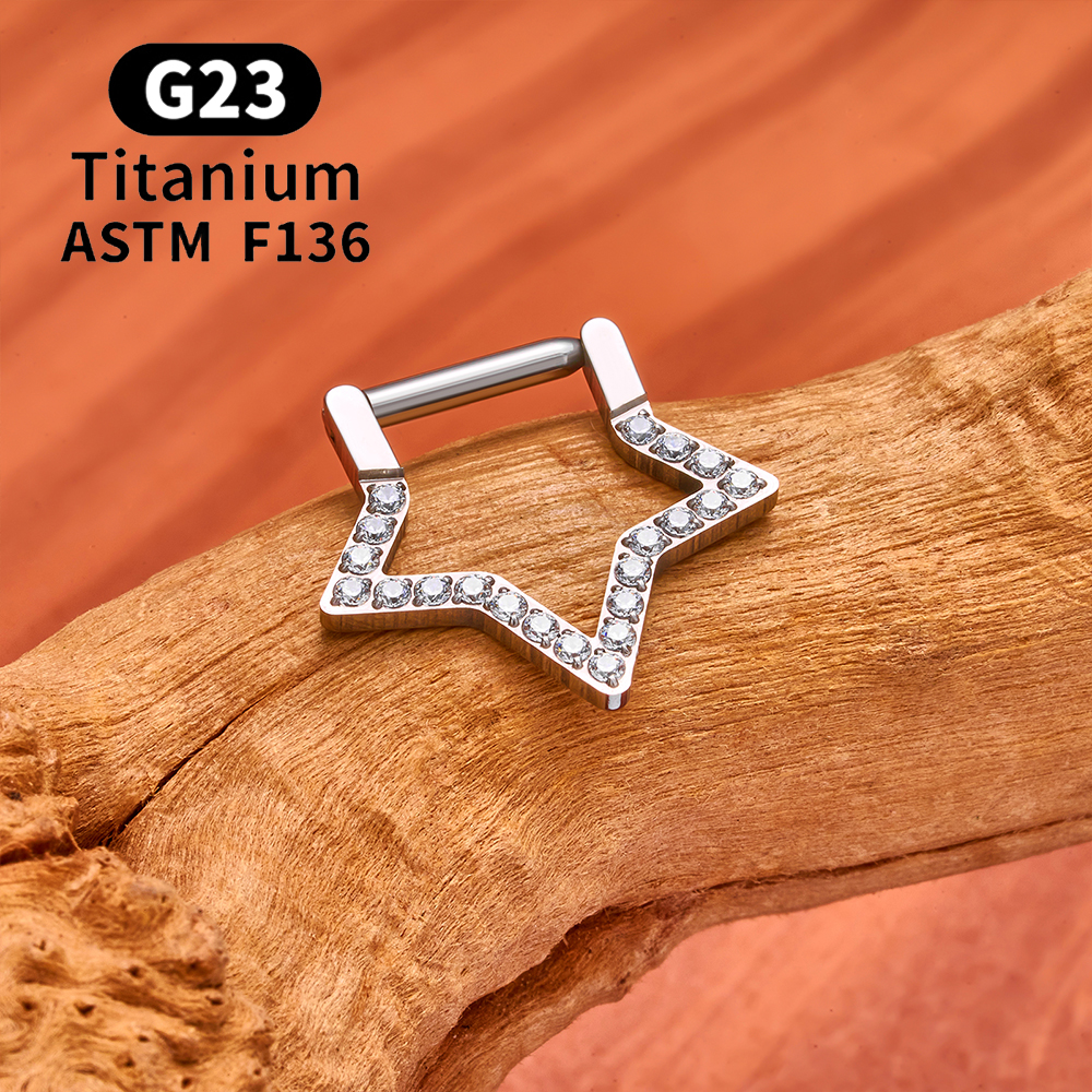 ASTM F136 G23 Titanium Geometr - Helix Cartilage Ring avaliação e preço