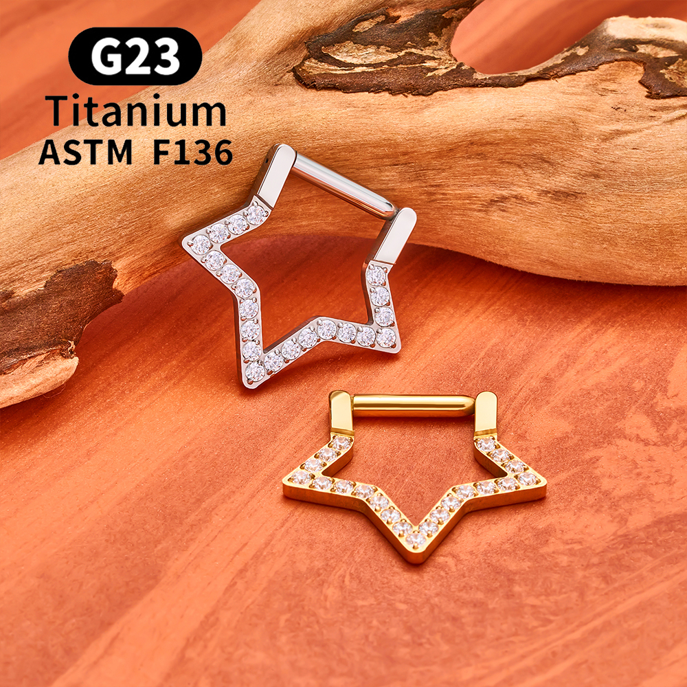 ASTM F136 G23 Titanium Geometr - Helix Cartilage Ring avaliação e preço