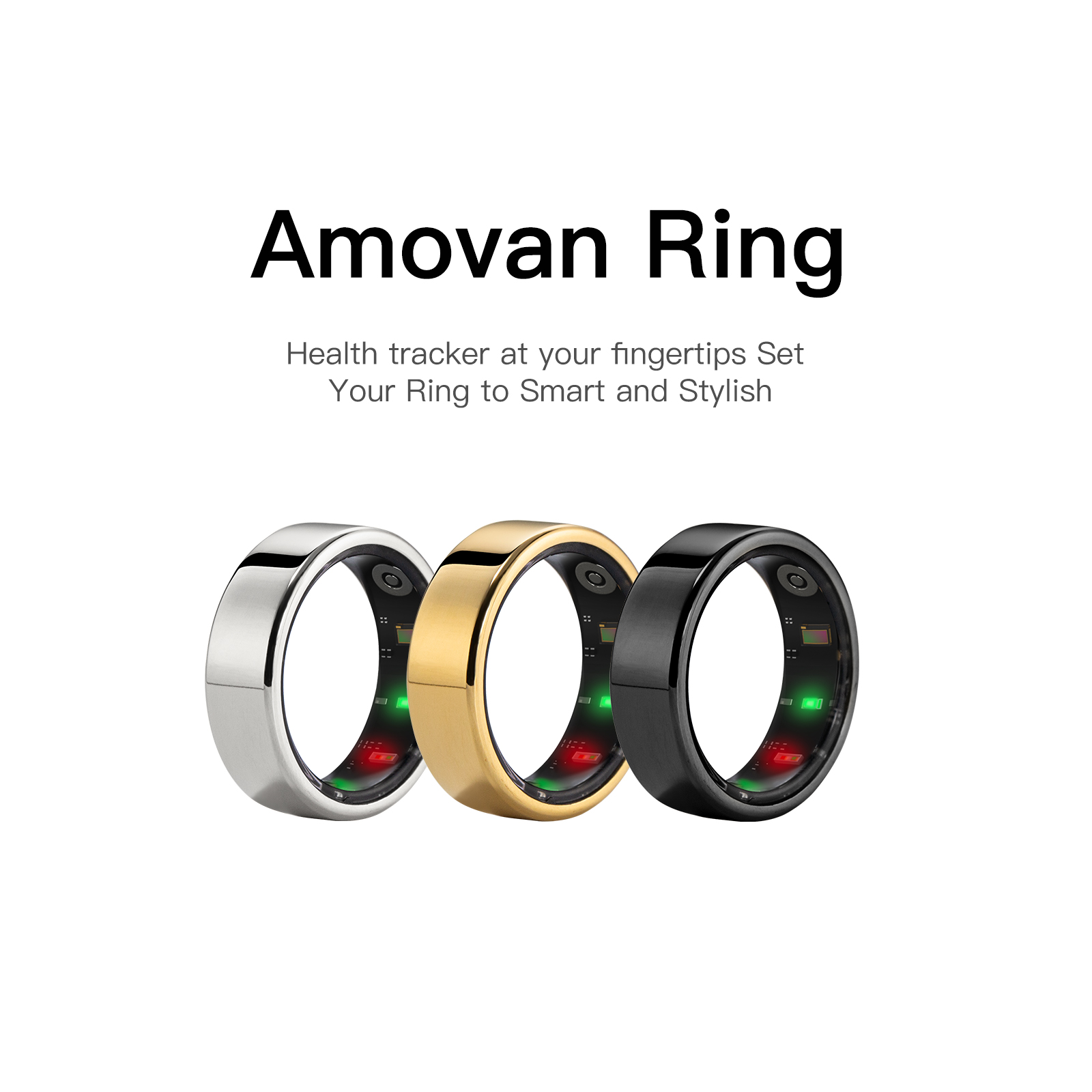 Stylish Men’s Smart Sport Ring - Daith Heart Ring avaliação e preço