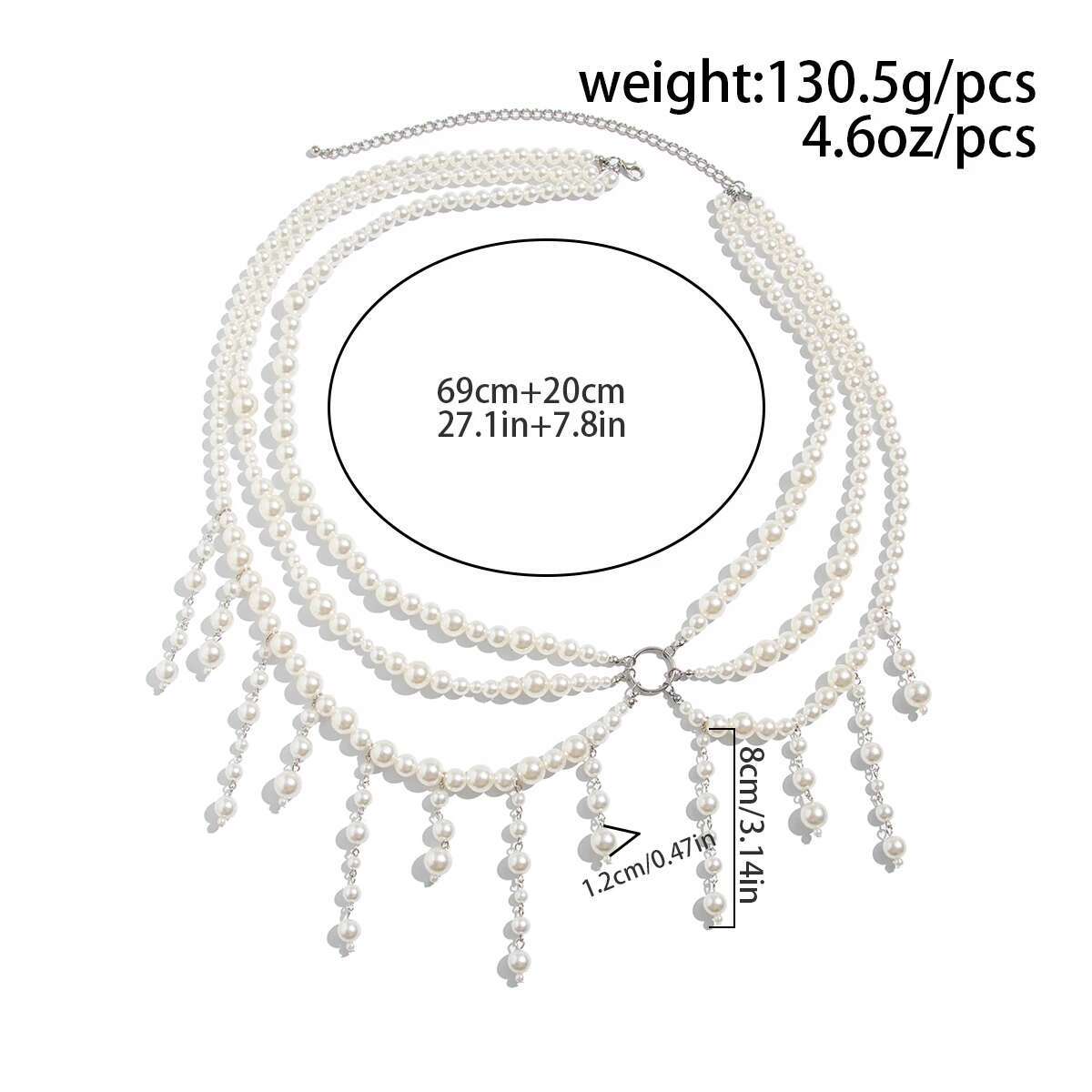 Salircon Elegant Multilayer Im - Body Jewelry Charms avaliação e preço
