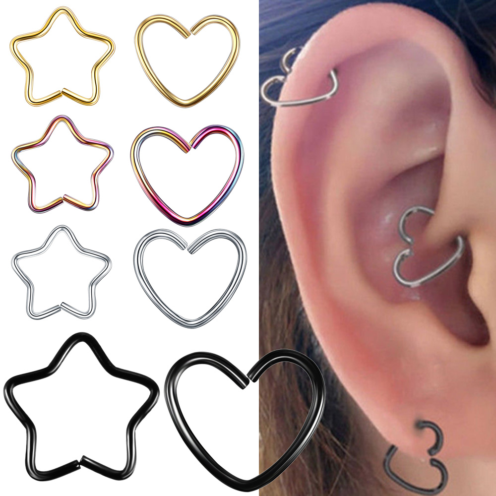 Body Jewelry Surgical Steel Da - Helix Cartilage Ring avaliação e preço