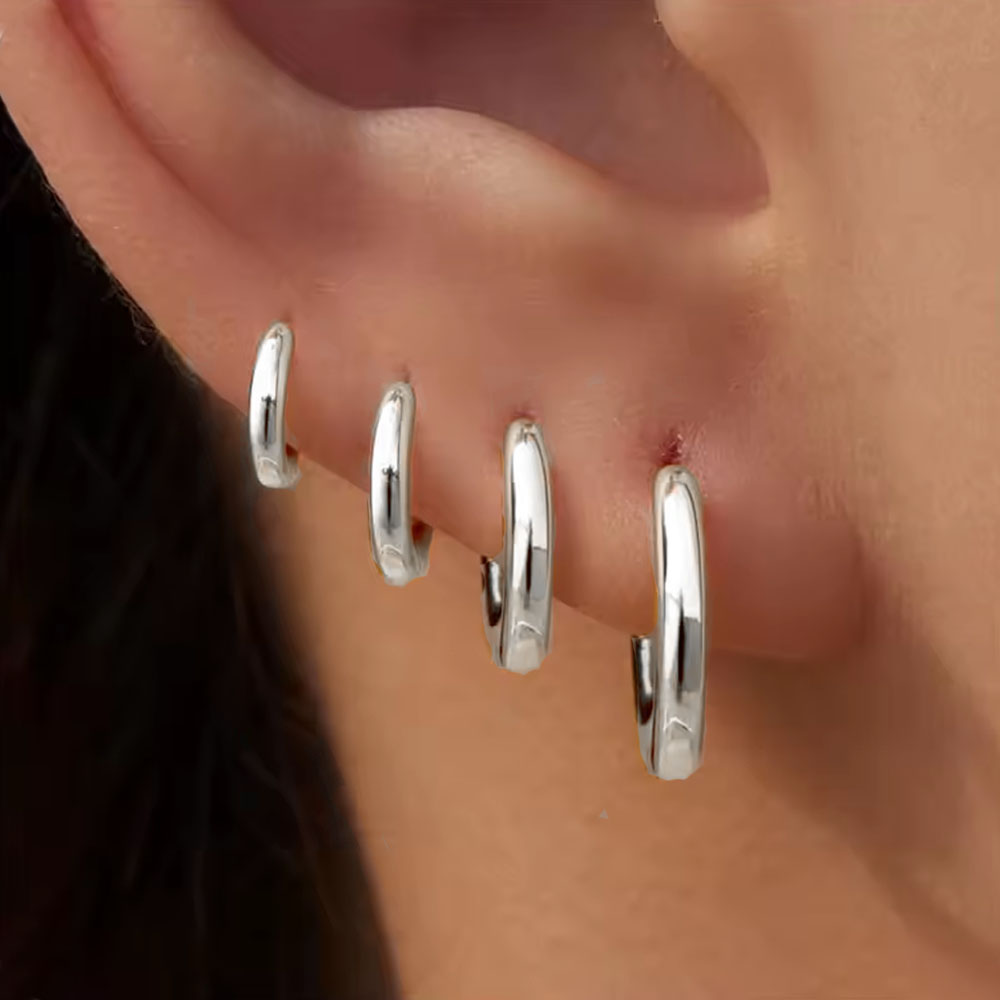 4Pairs/4Pcs Stainless Steel Ci - Helix Cartilage Ring avaliação e preço