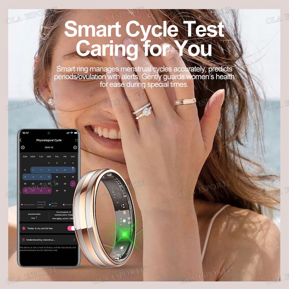 New 6.3mm Thin Smart Ring Heal - Daith Heart Ring avaliação e preço