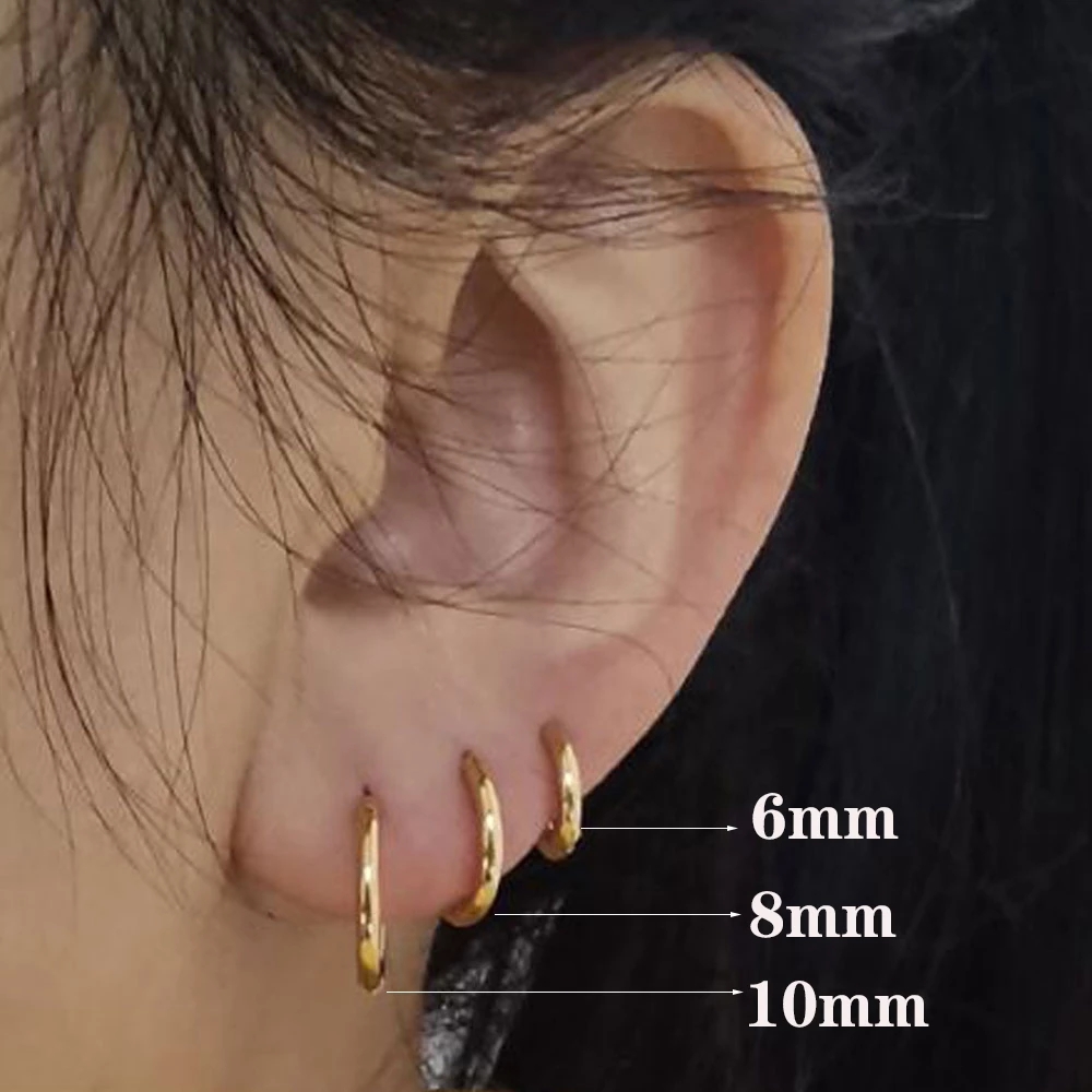6/8/10/14/16/20mm Tiny Circle  - Helix Cartilage Ring avaliação e preço