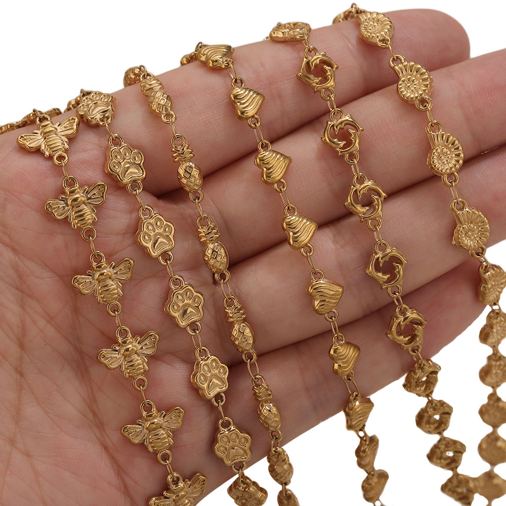 1M PVD Gold Stainless Steel He - Body Chain Jewelry avaliação e preço