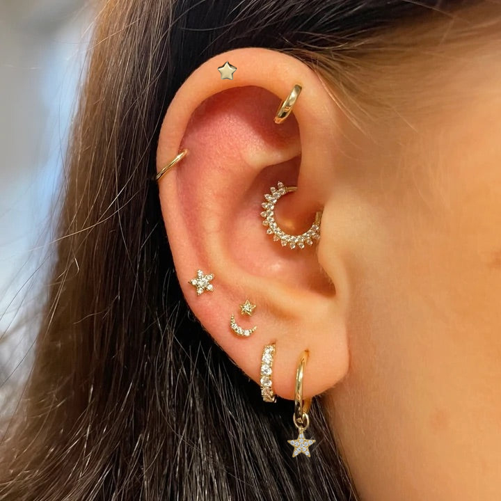 1pc Helix Piercing Earrings fo - Helix Cartilage Ring avaliação e preço