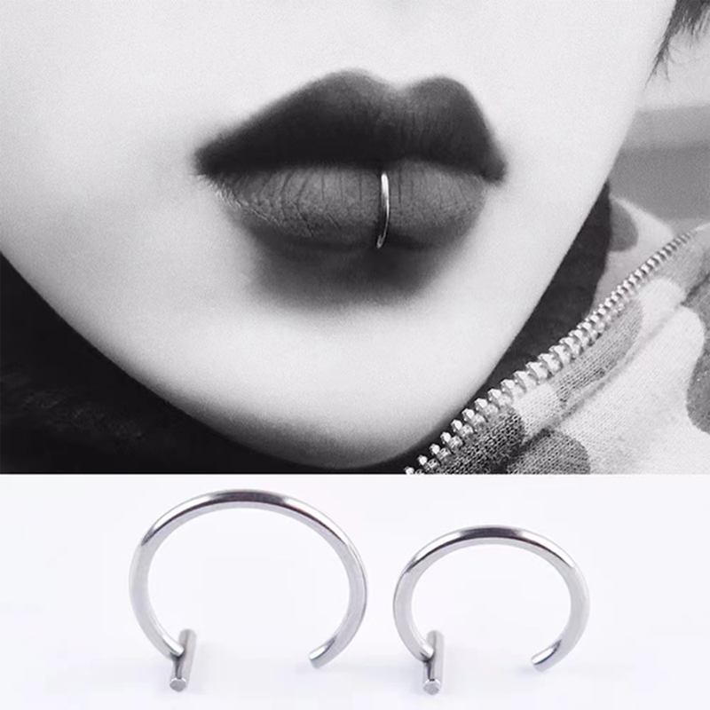18G Surgical Steel Lip Ring Ha - Helix Cartilage Ring avaliação e preço