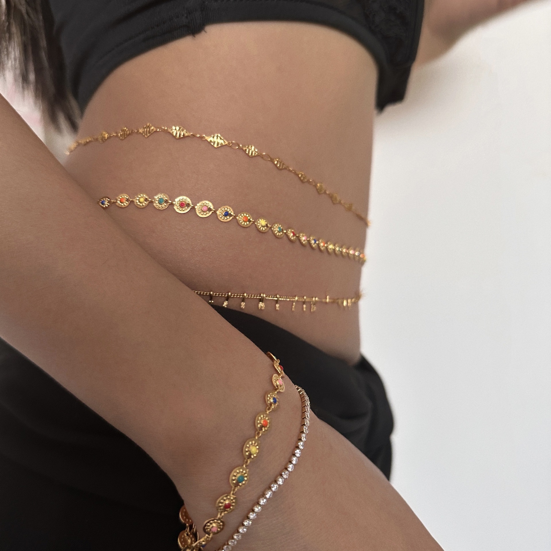 Punk Round Stainless Steel Wai - Body Chain Jewelry avaliação e preço