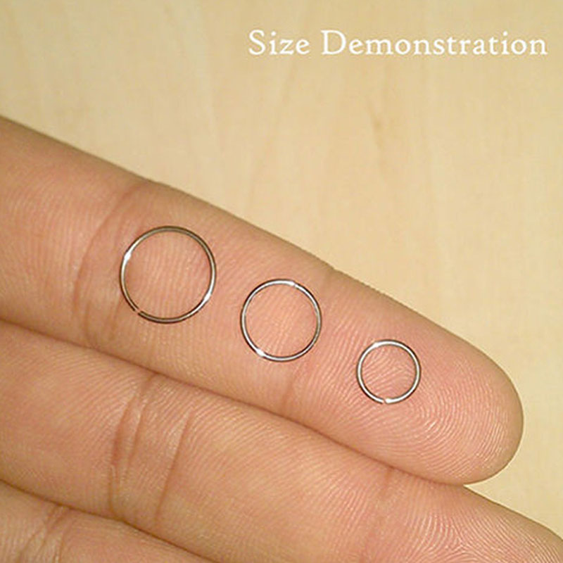 925 silver nose ring lip ring  - Helix Cartilage Ring avaliação e preço
