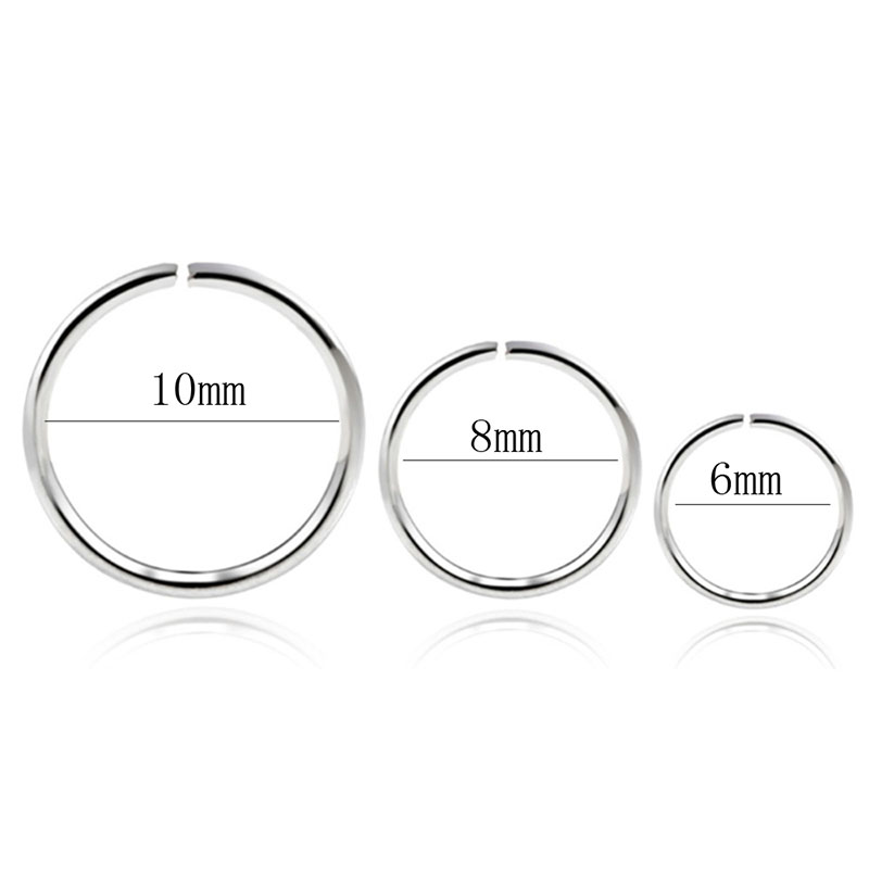 925 silver nose ring lip ring  - Helix Cartilage Ring avaliação e preço