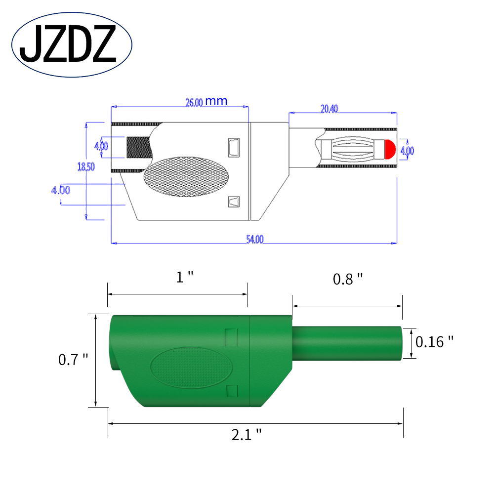 JZDZ 5PCS 4MM Banana Plug Safe - Body Jewelry 4 U avaliação e preço