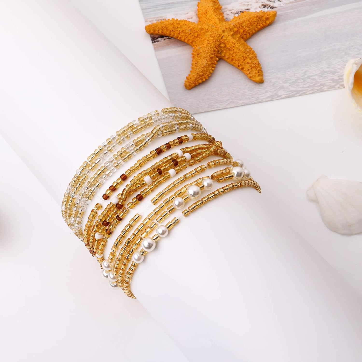 Waist Beads for Women Belly Be - Body Chain Jewelry avaliação e preço