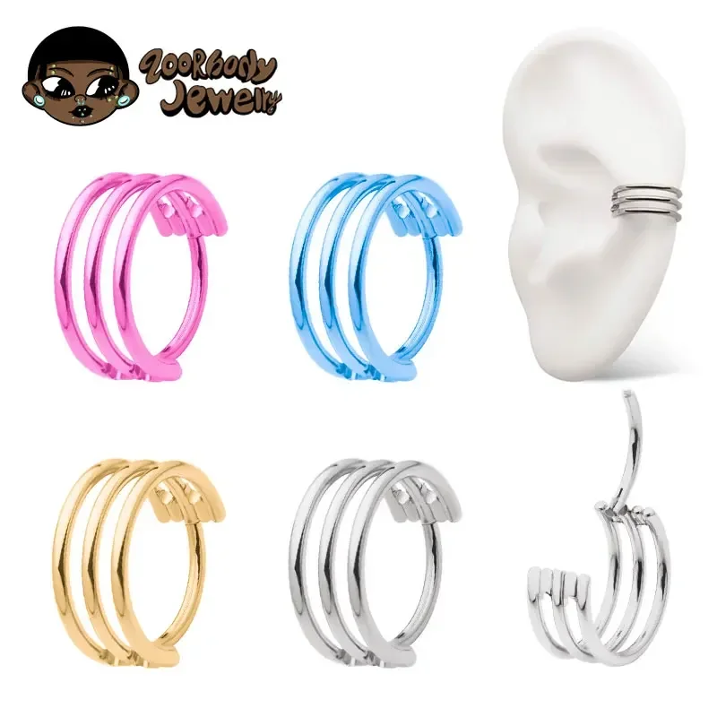 G23 Titanium Three Layer Hollo - Body Jewelry Quality avaliação e preço