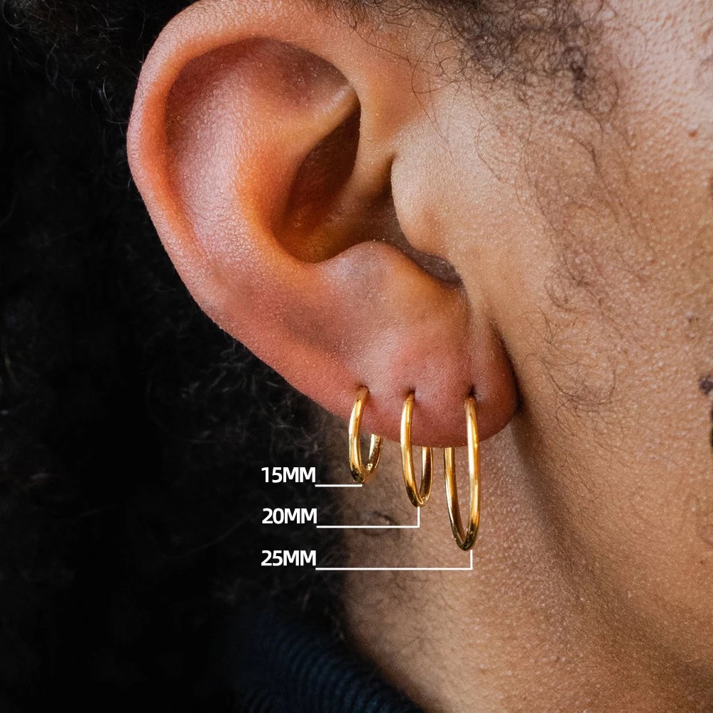 Gold Color 18K Round Circle St - Helix Cartilage Ring avaliação e preço