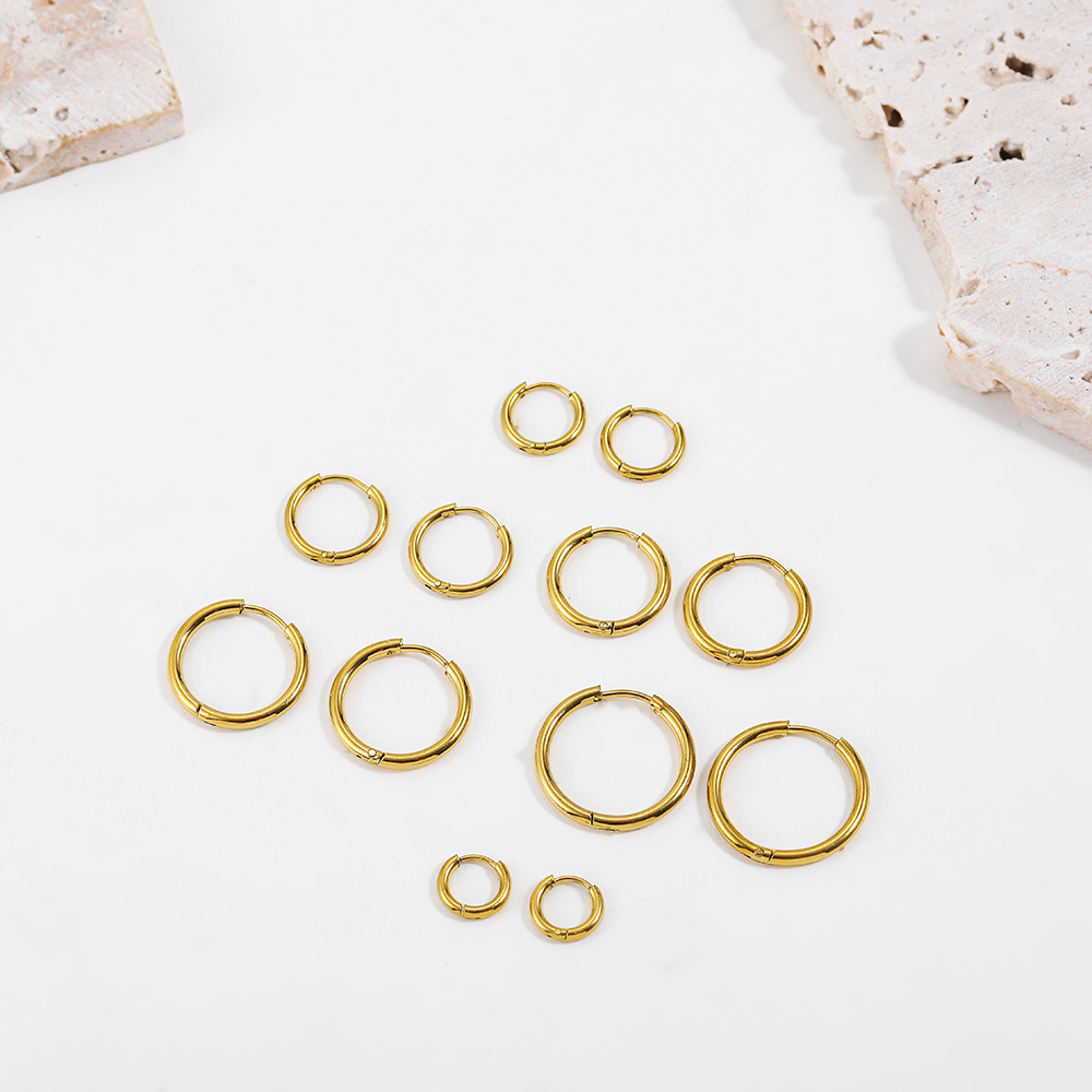 Gold Color 18K Round Circle St - Helix Cartilage Ring avaliação e preço