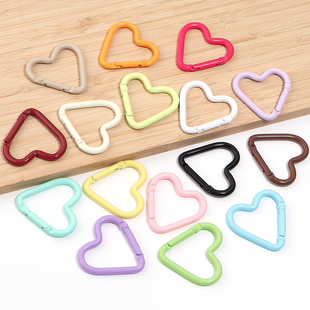 5pcs Colorful Heart-shaped Alu - Daith Heart Ring avaliação e preço