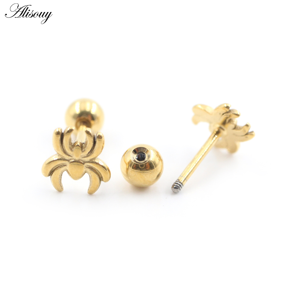 2PC Titanium Cross Spider Snak - Helix Cartilage Ring avaliação e preço
