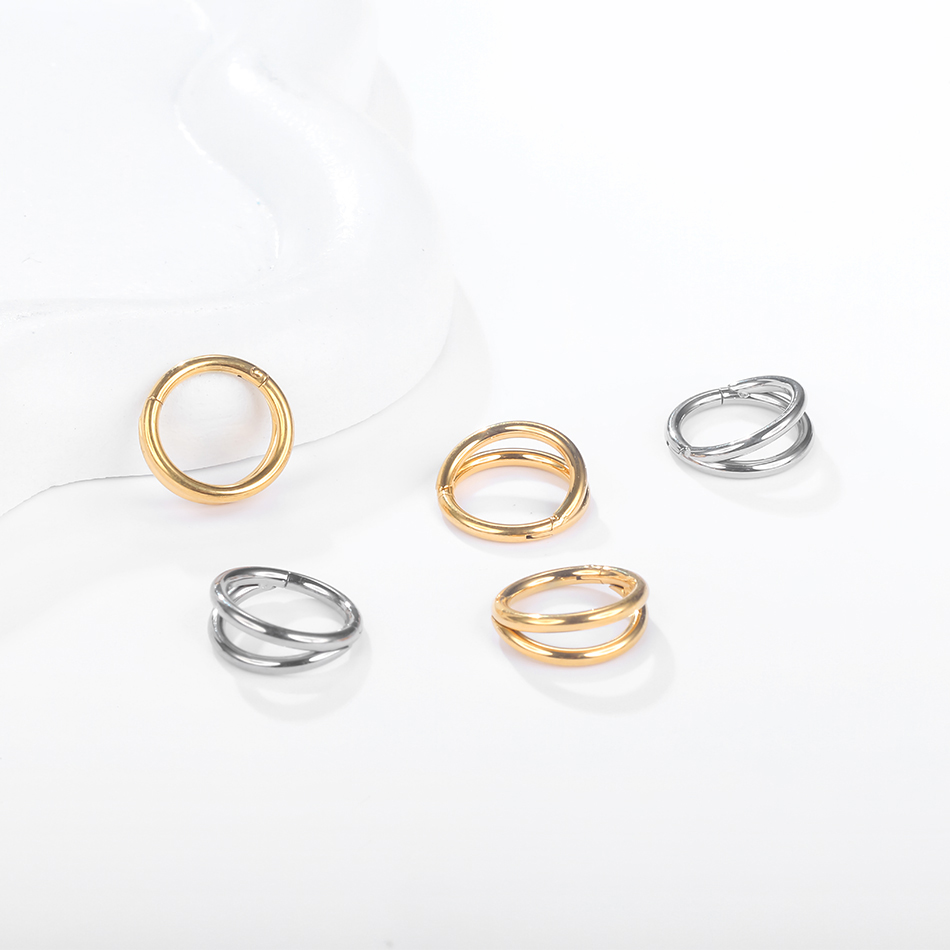 1pc Titanium Cartilage Hoop Ea - Helix Cartilage Ring avaliação e preço