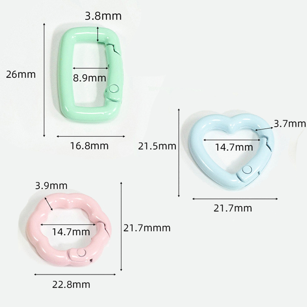 5pcs Cute Heart Cat Keychain R - Daith Heart Ring avaliação e preço