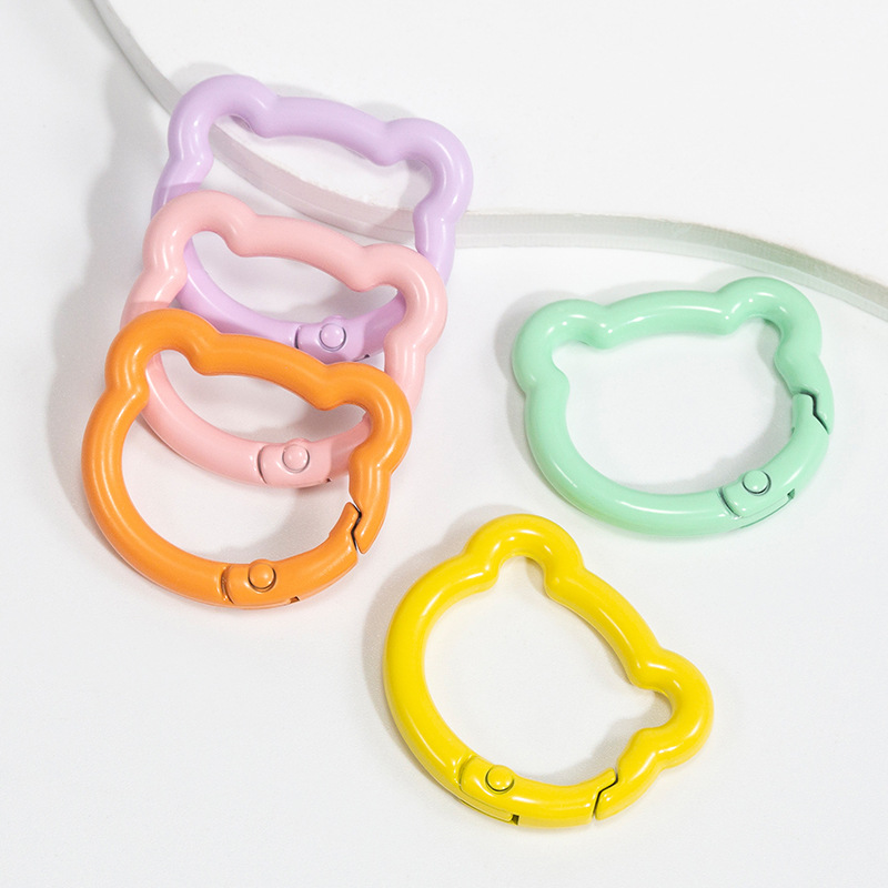 5pcs Cute Heart Cat Keychain R - Daith Heart Ring avaliação e preço