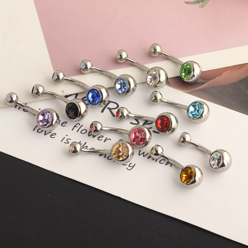 G23 Titanium Double Gem belly  - Body Piercing Quality Jewelry avaliação e preço
