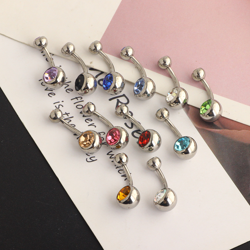 G23 Titanium Double Gem belly  - Body Piercing Quality Jewelry avaliação e preço